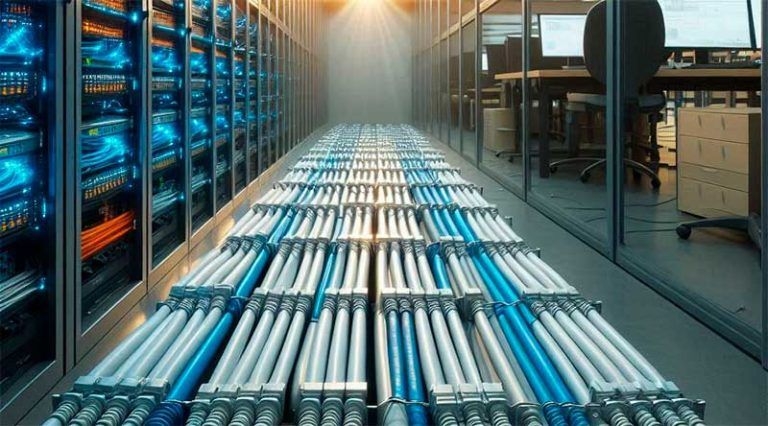 Canalización de cables de red