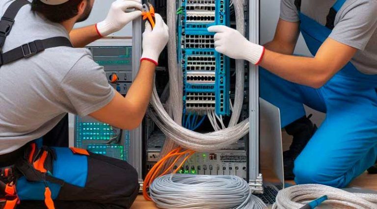 Instalación de cables de red blindados