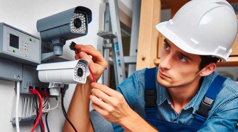 Instalación de red de cámaras de vigilancia